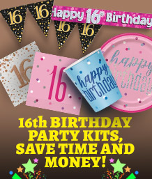 16th Birthday Party Packs - Party Save Smile